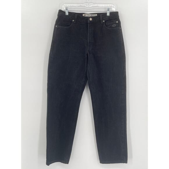 Harley Davidson Men's Black Straight Leg Jeans 32 X 32 - Picture 1 of 6